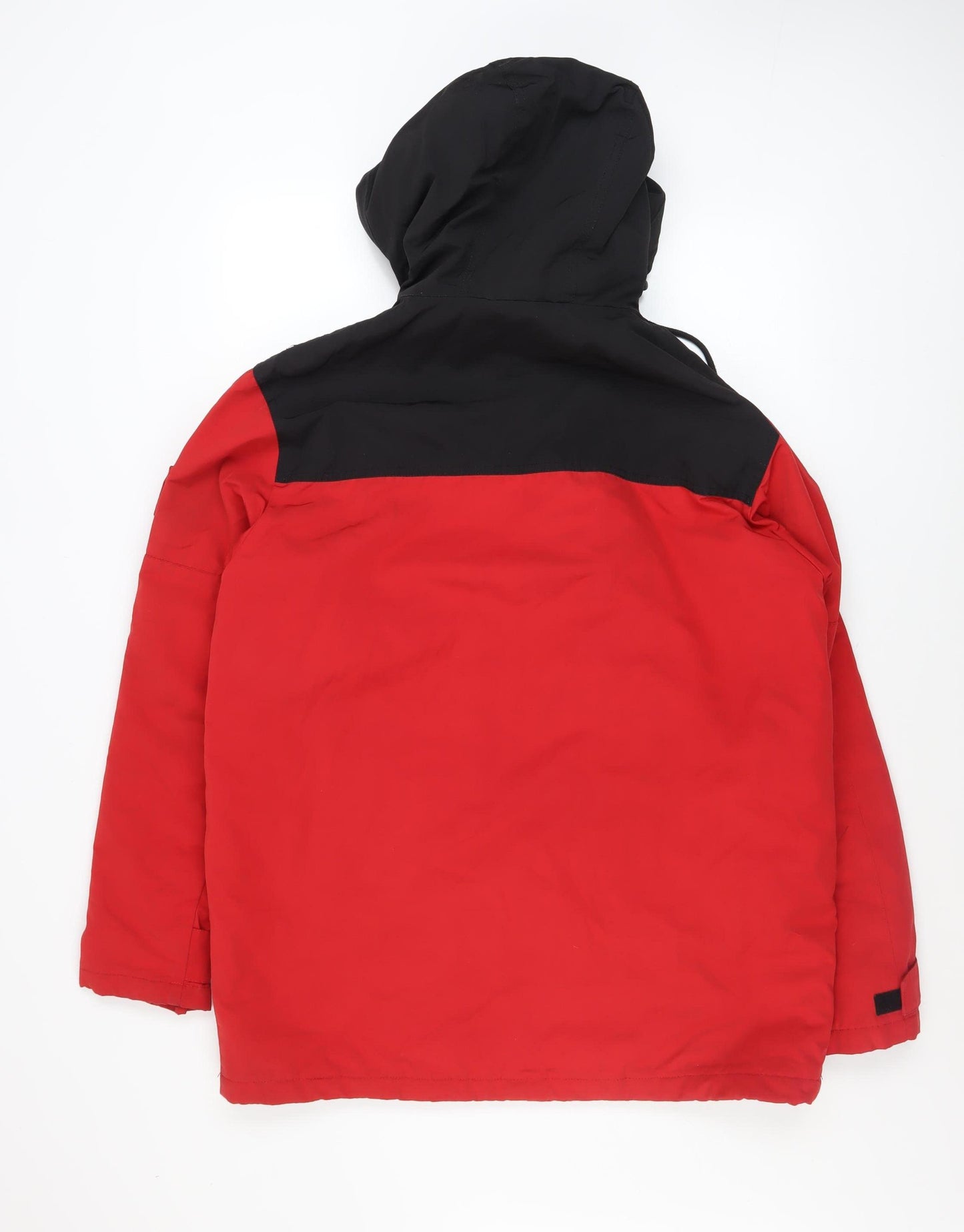 H&M L.O.G.G Men’s Red Black Hooded Parka Jacket Size M