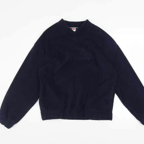 Fila Men's Blue Fleece Pullover Sweatshirt L Vintage Sportswear