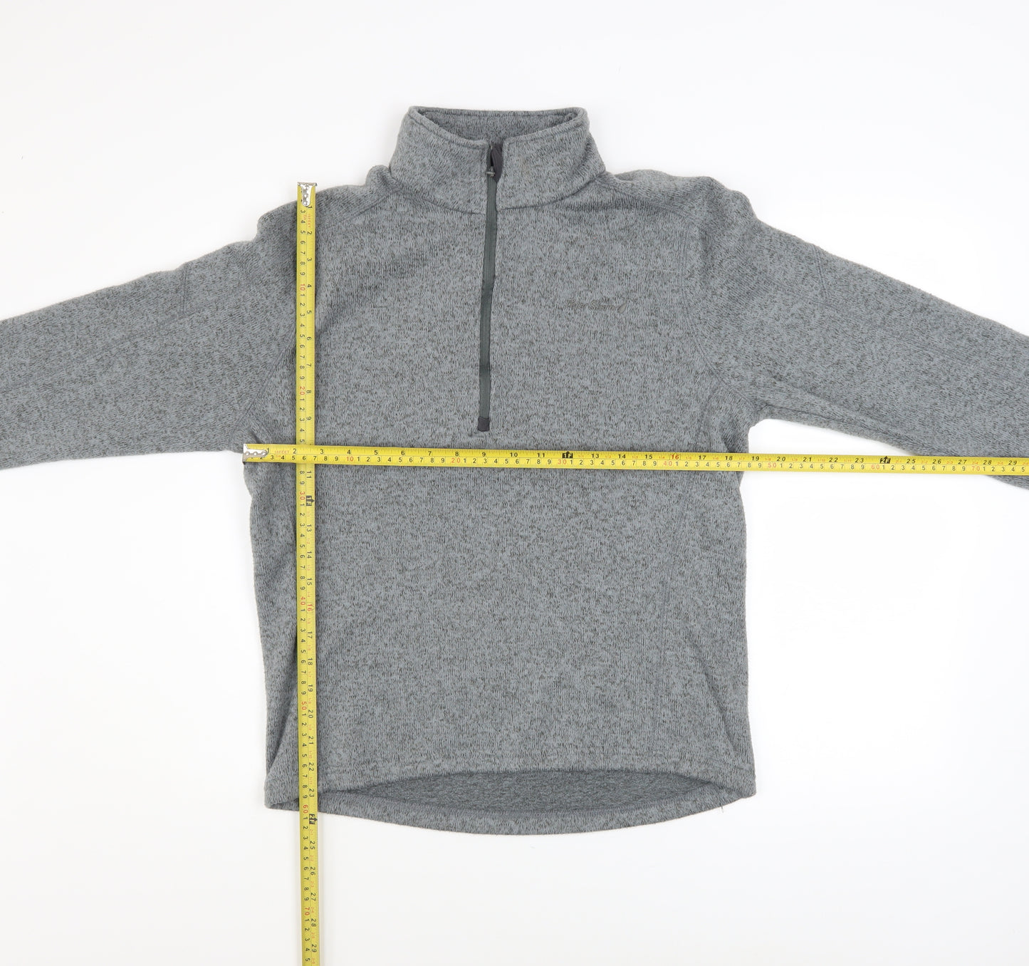 Peter Storm Men's Grey 1/2 Zip Fleece Sweatshirt Size M Outdoor Pullover