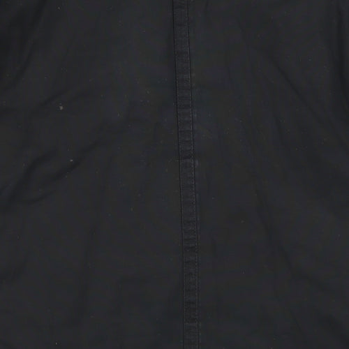 Firetrap Mens Black Military Jacket XS Cotton Mid-Length Casual Coat