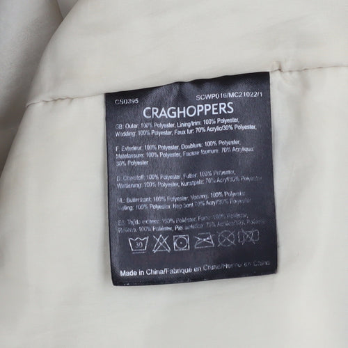 Craghoppers Womens Blue Waterproof Insulated Parka Coat Size 12