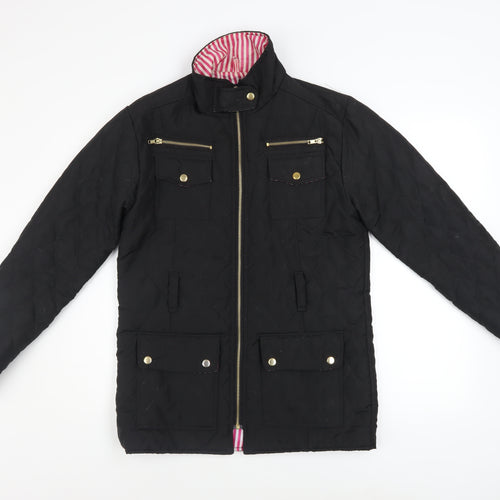 Urban Diva Women's Black Quilted Mid-Length Jacket L