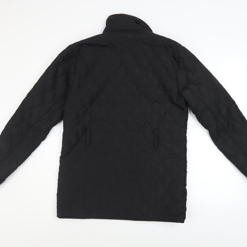 Urban Diva Women's Black Quilted Mid-Length Jacket L