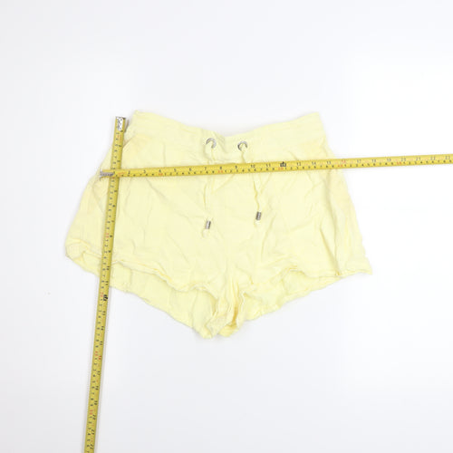 River Island Women’s Yellow Relaxed Lyocell Drawstring Shorts UK 8