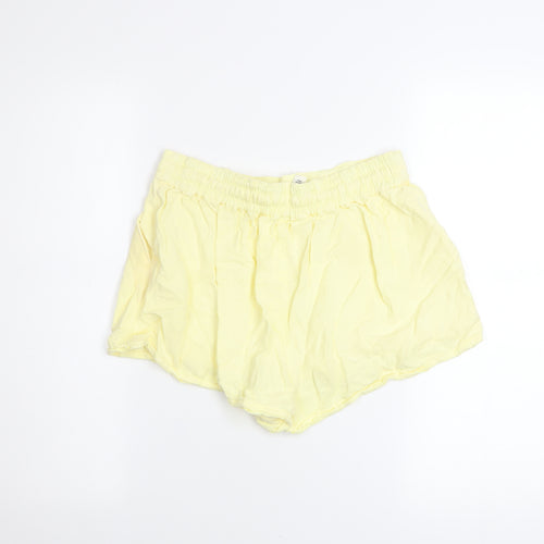 River Island Women’s Yellow Relaxed Lyocell Drawstring Shorts UK 8