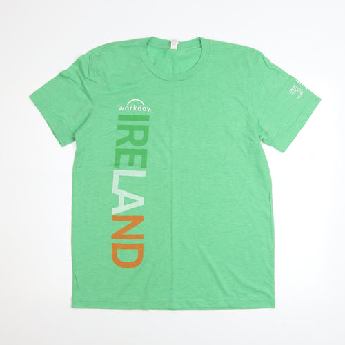 Canvas Men's Green Ireland Workday Graphic T-Shirt Size M