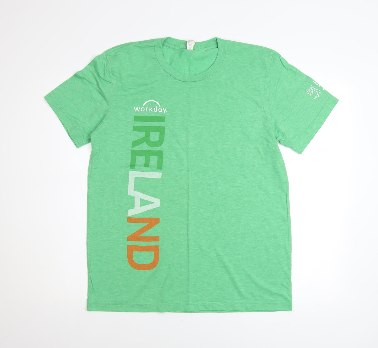 Canvas Men's Green Ireland Workday Graphic T-Shirt Size M