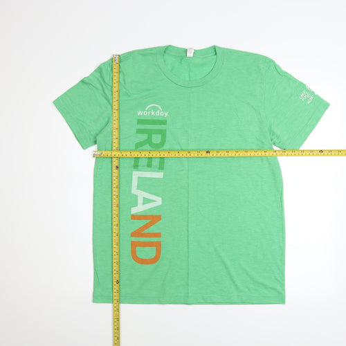 Canvas Men's Green Ireland Workday Graphic T-Shirt Size M