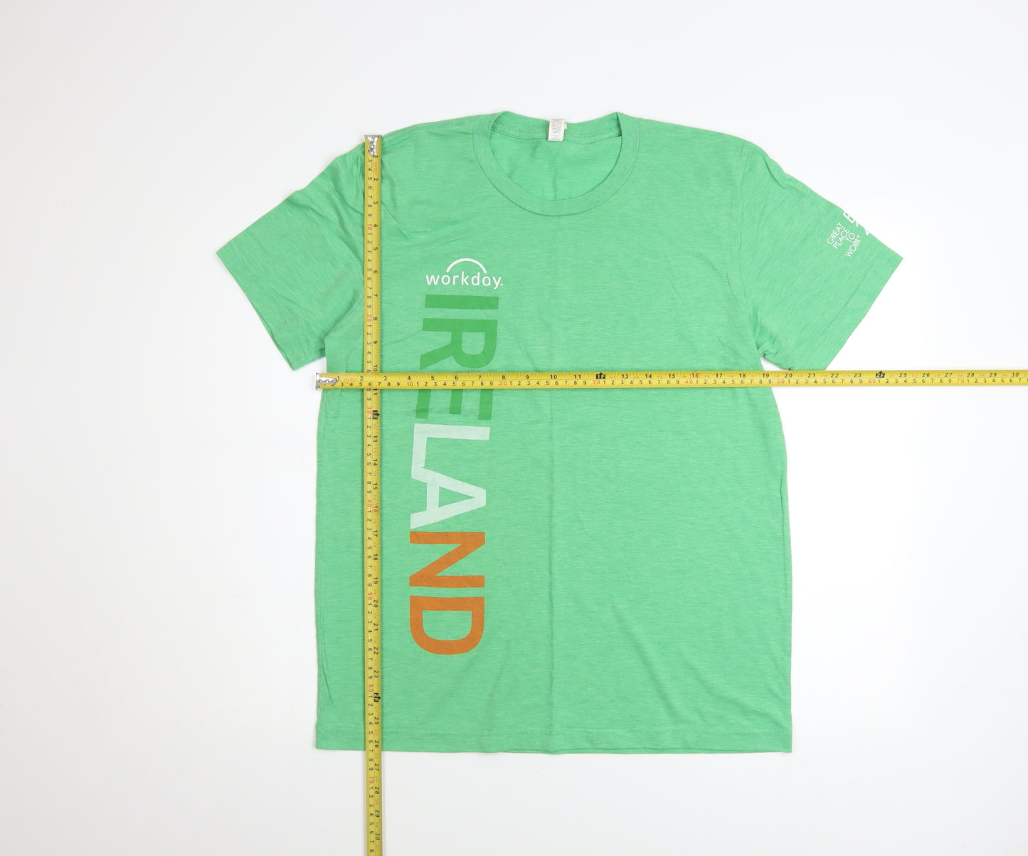 Canvas Men's Green Ireland Workday Graphic T-Shirt Size M