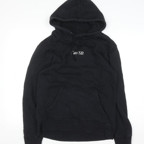 Nike SB Men's Black Pullover Hoodie Size S Embroidered Logo