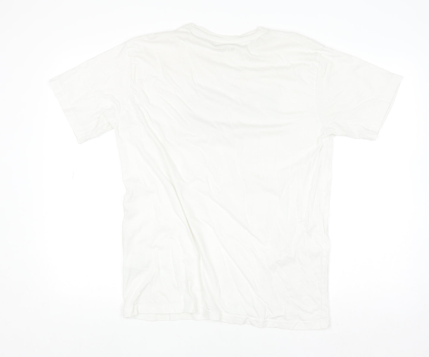 Calvin Klein Jeans Men's White Cotton Logo T-Shirt XL