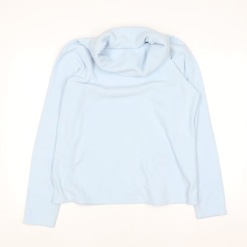 Mountain Warehouse Womens Blue Fleece Cowl Neck Jumper Size 14
