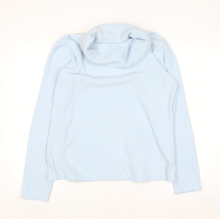 Mountain Warehouse Womens Blue Fleece Cowl Neck Jumper Size 14