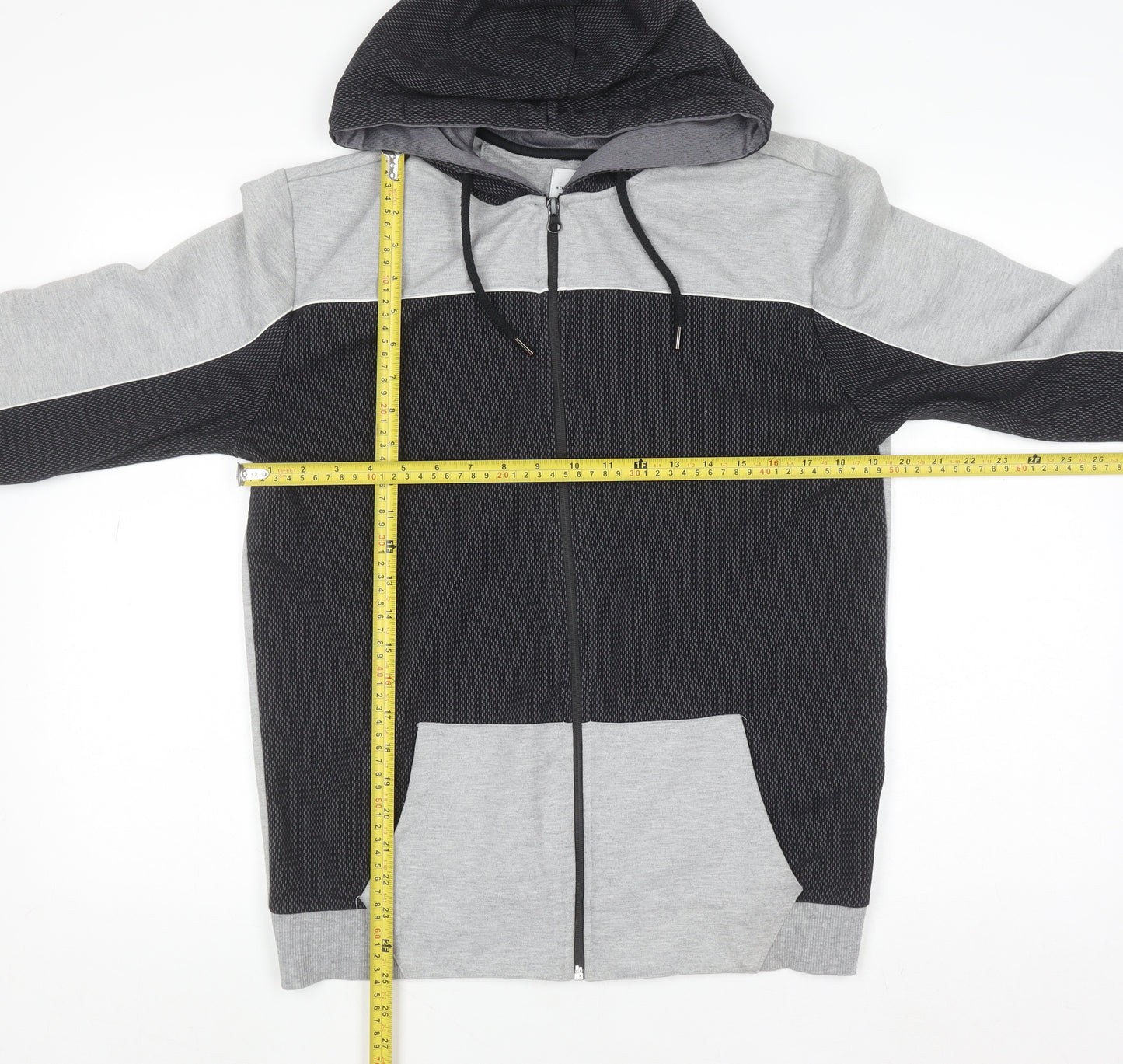 Nineteen.Twenty Two Men’s Grey Full Zip Hoodie Size M