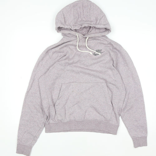 Nike Women’s Purple Pullover Hoodie Small Hooded Kangaroo Pocket Soft Cotton Blend