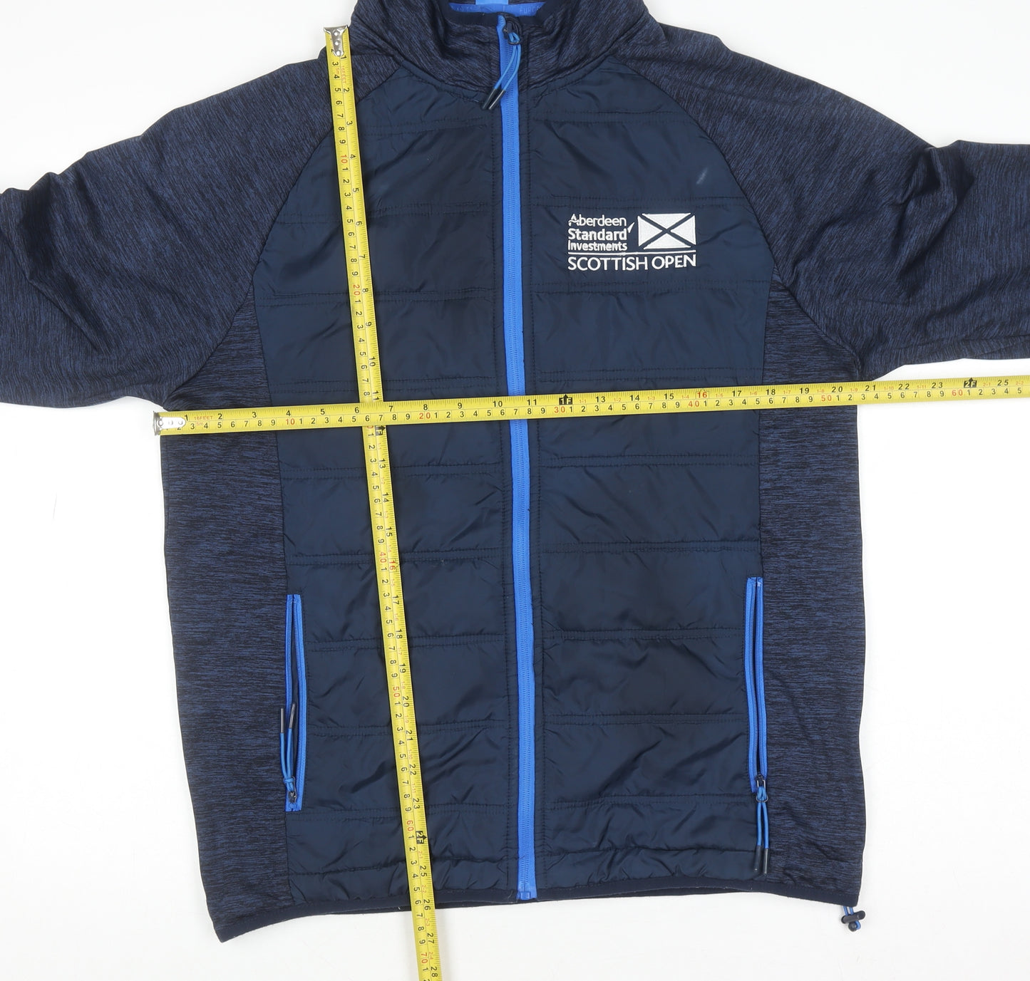 Fanatics European Tour Scottish Open Blue Full Zip Men's Sweatshirt Medium