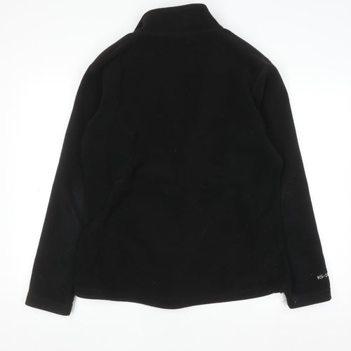 Karrimor Womens Black Fleece Full Zip Hoodie UK 14 Polyester Outdoor Jacket