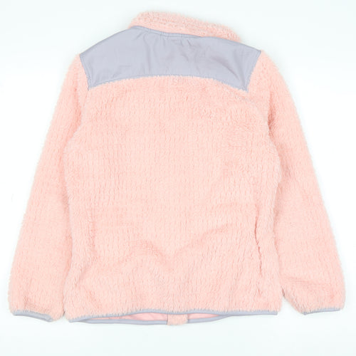 Reebok Girls Pink Fleece Full Zip Sweatshirt Size 16 Years