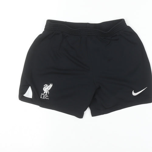 Nike Boys Black Liverpool FC Athletic Football Shorts 6 Years