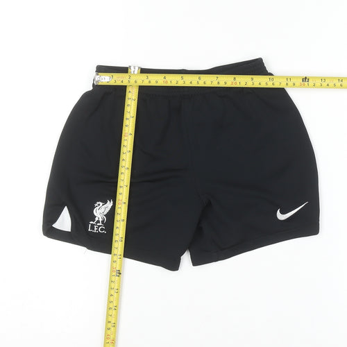 Nike Boys Black Liverpool FC Athletic Football Shorts 6 Years