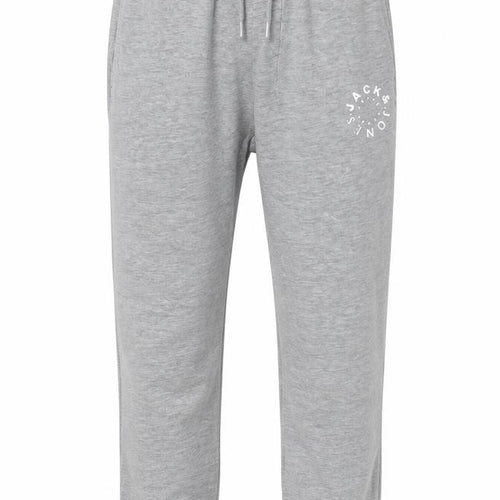 Jack & Jones Mens Grey Fleece Sweatpants Small Regular Fit Tracksuit Bottoms