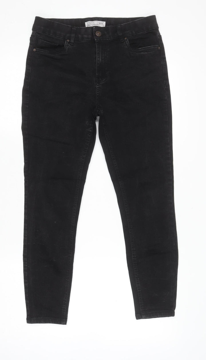 Denim 365 Women's Black Alexa Skinny Jeans Size 12 Slim Fit