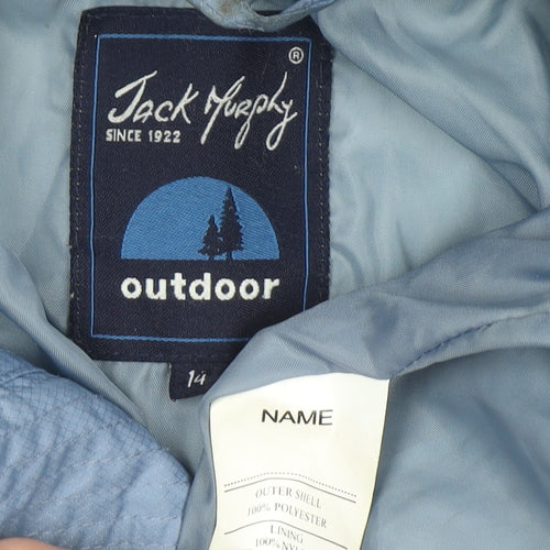 Jack Murphy Women’s Blue Outdoor Full Zip Jacket Size 14
