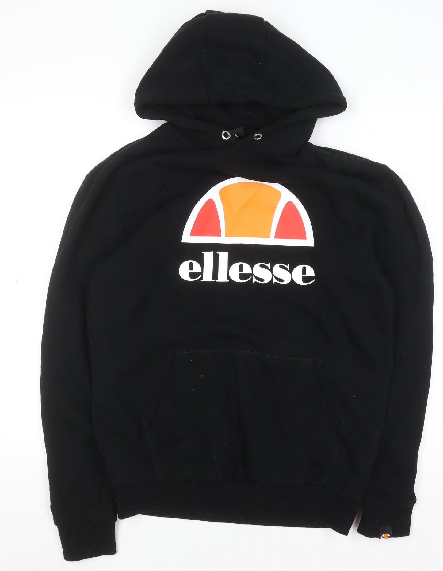Ellesse Men’s Black Pullover Hoodie S Logo Fleece Sweatshirt