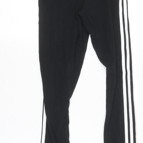 Adidas Womens Black XS Leggings Jogger Style Cotton Blend