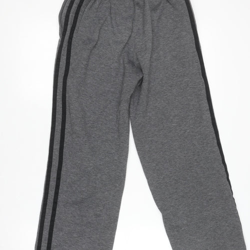 Lonsdale Boys Grey Track Pants 11-12 Years Fleece Regular Fit Joggers