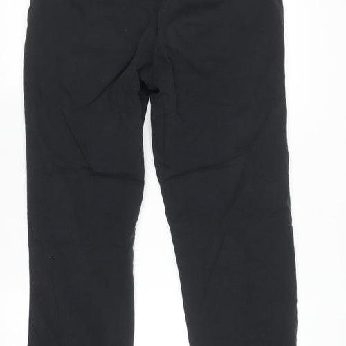 Zara Men Black Chino Trousers Size 30 Slim Fit Cotton Blend