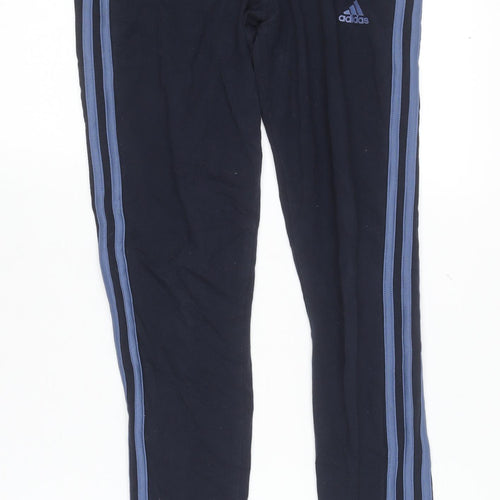 Adidas Womens Black Small Slim Fit Jogger Leggings Activewear Pants
