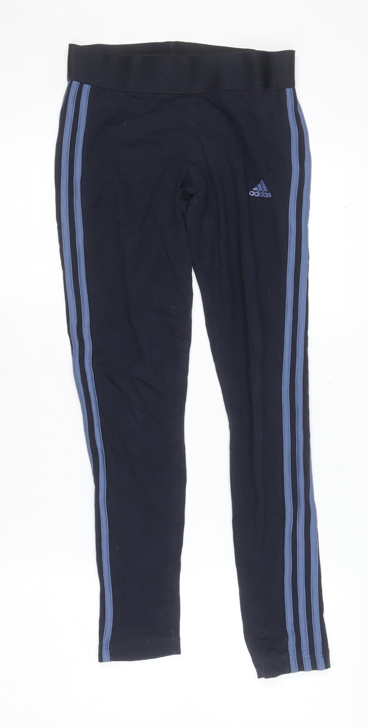 Adidas Womens Black Small Slim Fit Jogger Leggings Activewear Pants