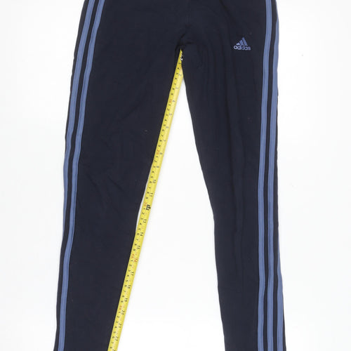 Adidas Womens Black Small Slim Fit Jogger Leggings Activewear Pants