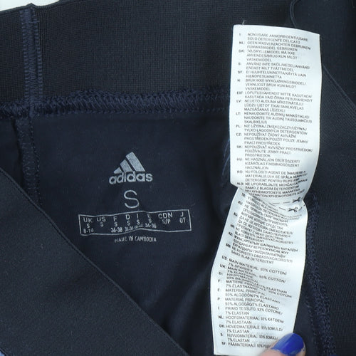 Adidas Womens Black Small Slim Fit Jogger Leggings Activewear Pants
