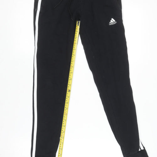 Adidas Women's Black XS Jogger Tracksuit Pants Cotton Blend