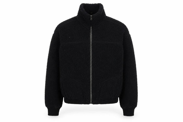Abercrombie & Fitch Men's Black XS Full Zip Sherpa Fleece Sweatshirt