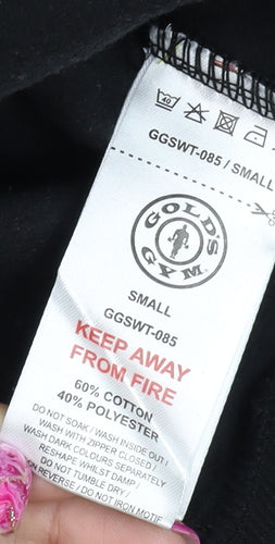 Gold's Gym Men's Grey Black Hooded Full Zip Jacket Size S