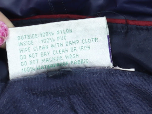 Target Dry Men’s Blue Red Waterproof Hooded Rain Coat XL Vintage Outdoor Jacket