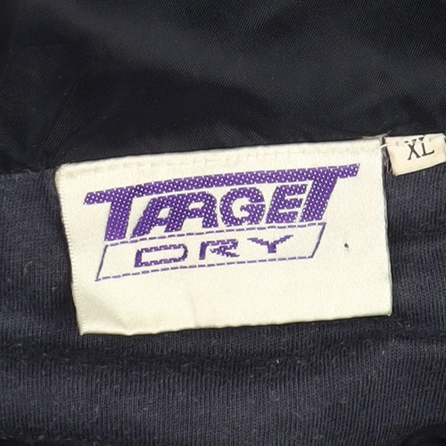 Target Dry Men’s Blue Red Waterproof Hooded Rain Coat XL Vintage Outdoor Jacket
