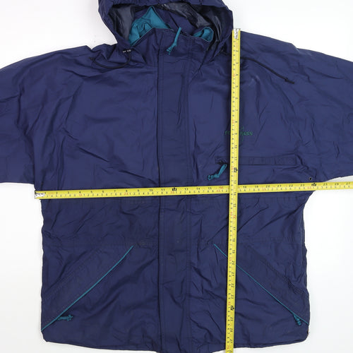 Fortress by Castle Men's Blue XS Waterproof Hooded Rain Jacket