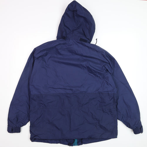 Fortress by Castle Men's Blue XS Waterproof Hooded Rain Jacket