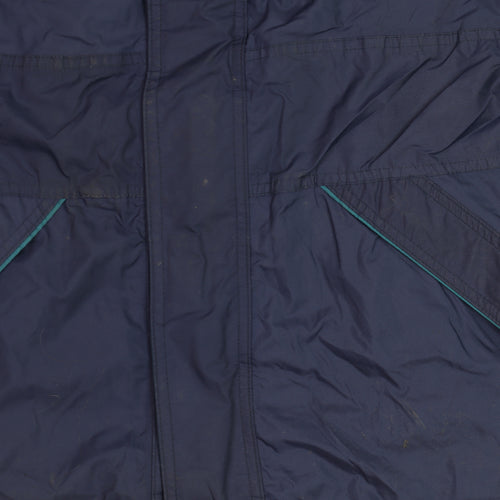 Fortress by Castle Men's Blue XS Waterproof Hooded Rain Jacket