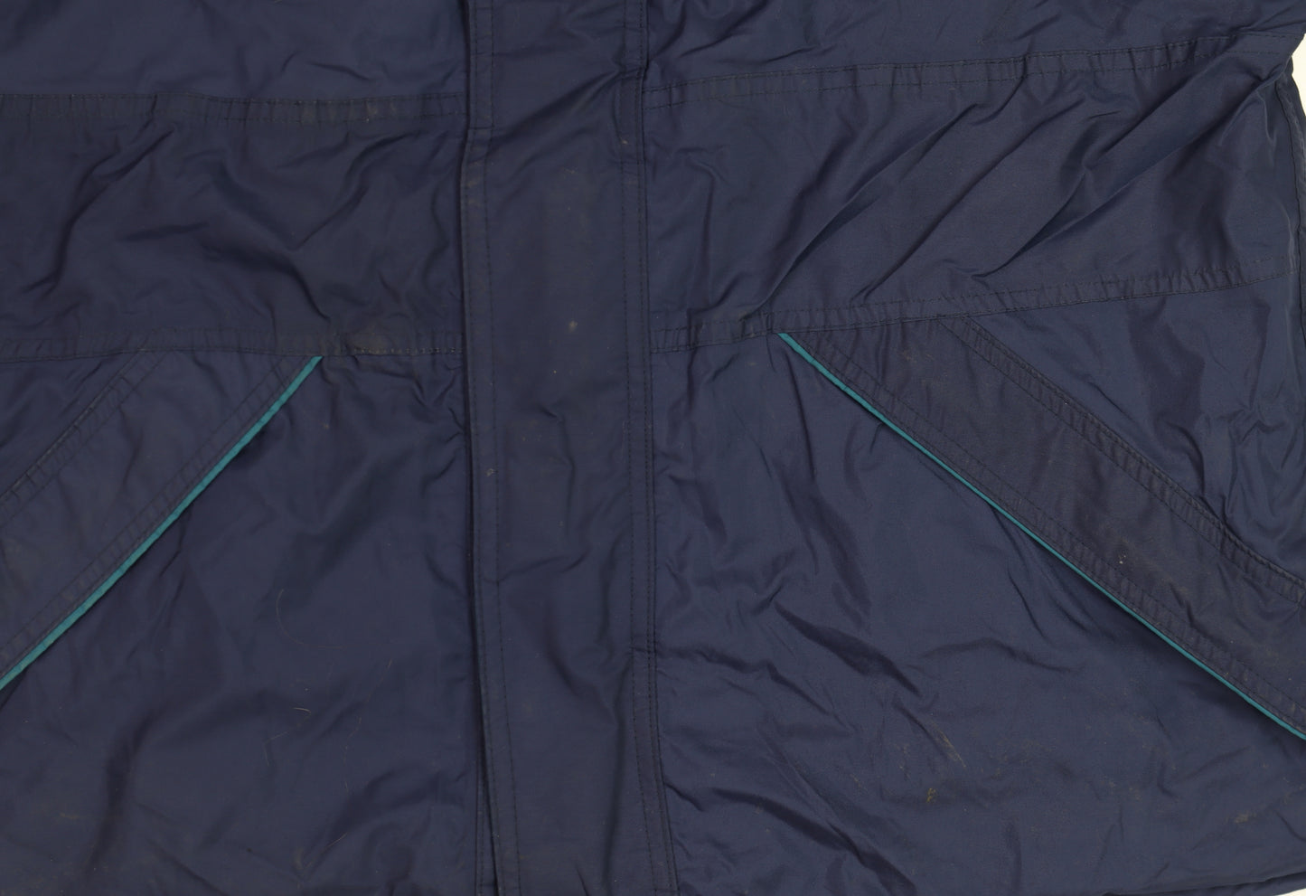 Fortress by Castle Men's Blue XS Waterproof Hooded Rain Jacket