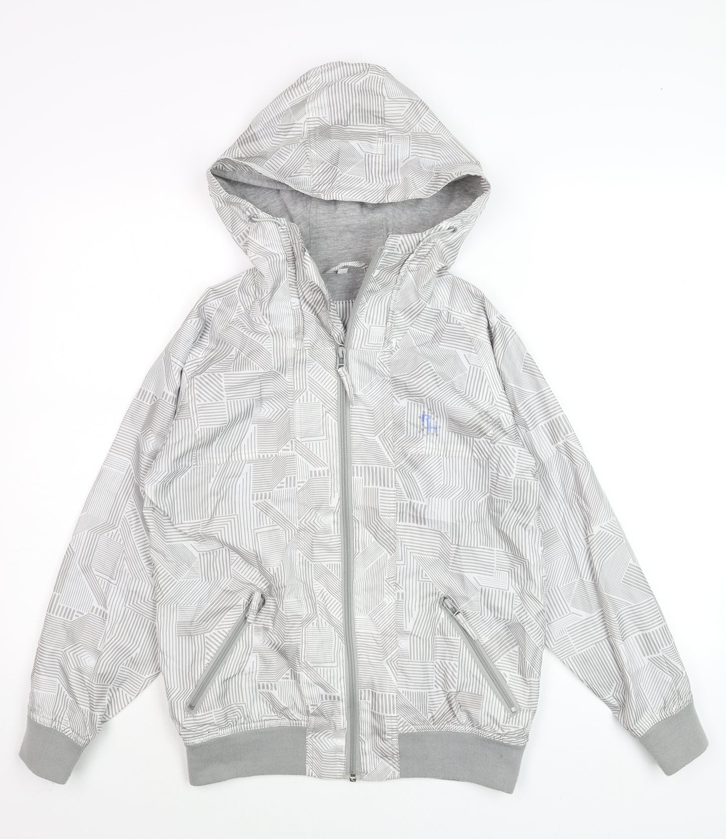 Red Herring Generation Boys Grey Hooded Windbreaker Jacket 12 Years
