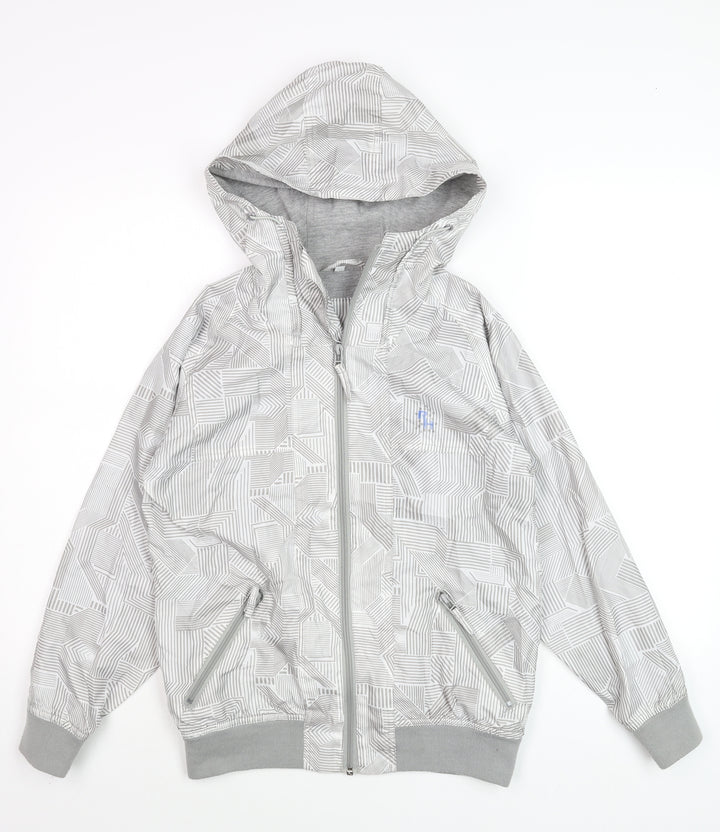 Red Herring Generation Boys Grey Hooded Windbreaker Jacket 12 Years
