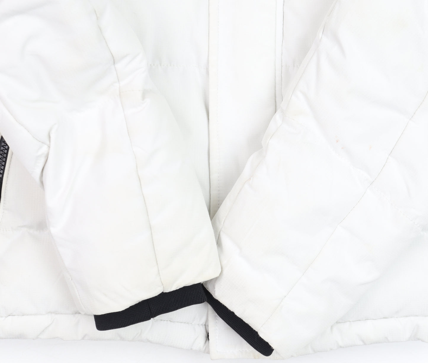 Kings Will Dream Men's White Hooded Puffer Jacket Size S Winter Warm Coat