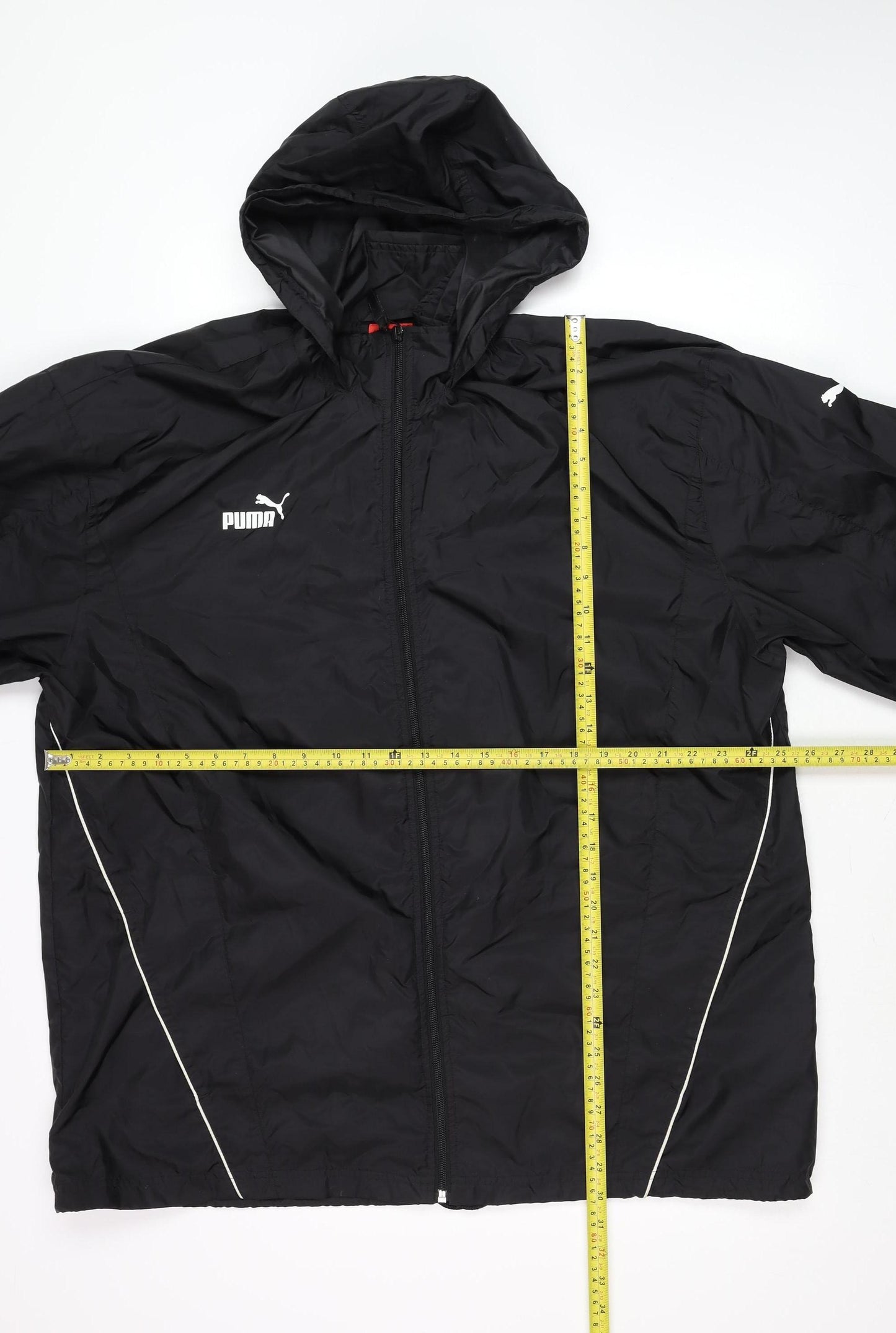 Puma Men's Black XL Windbreaker Hooded Lightweight Sports Jacket
