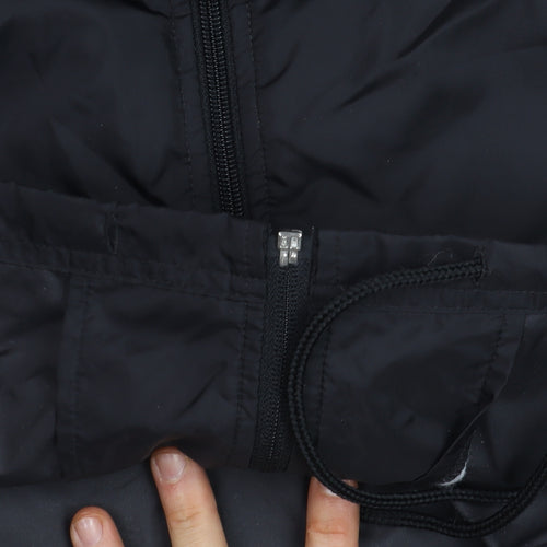 Puma Men's Black XL Windbreaker Hooded Lightweight Sports Jacket