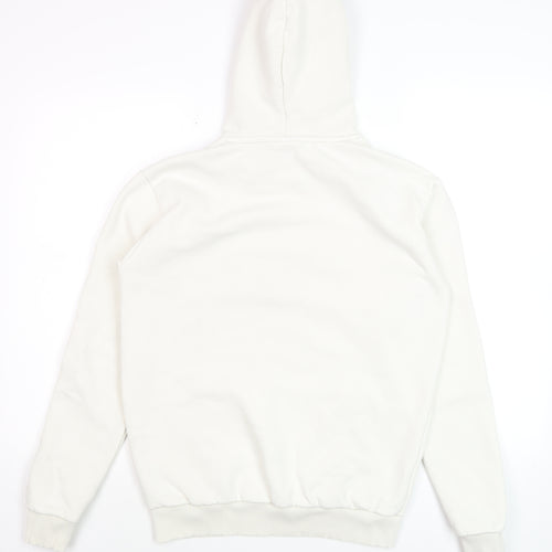 New Balance Men's White Pullover Hoodie XS Fleece Graphic Logo